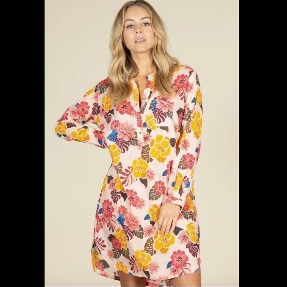 Acacia Shanghai Dress large in Retro Paradise